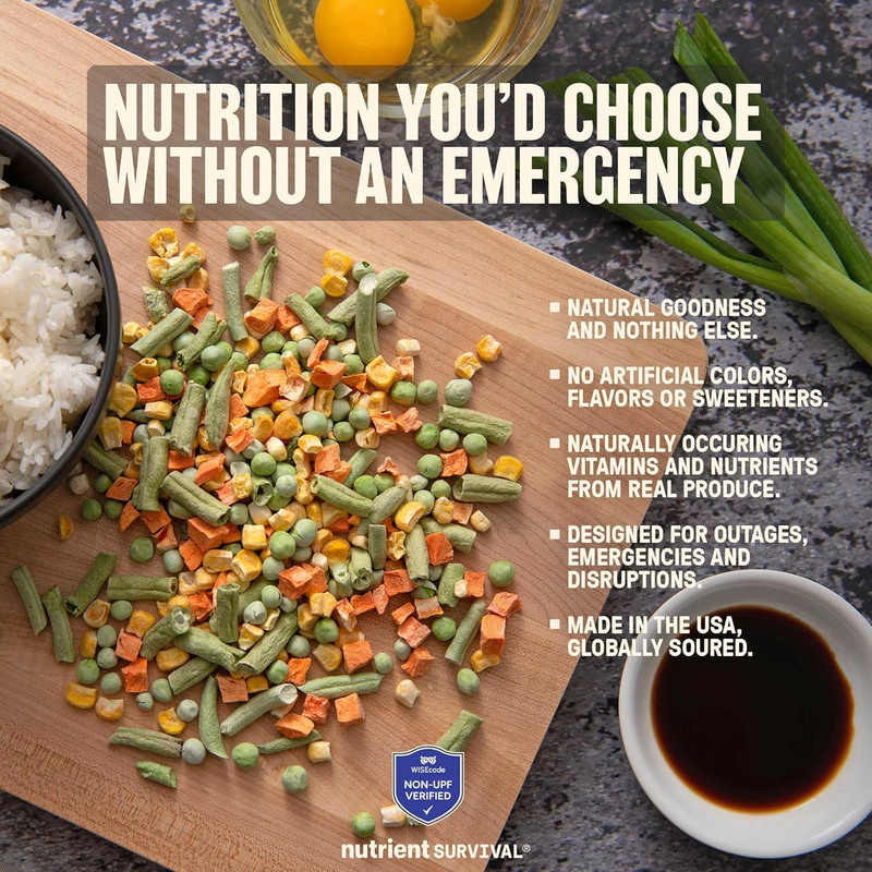 Freeze-Dried Mixed Vegetables – #10 Can | 25-Year Shelf Life | Emergency Food | gallery
