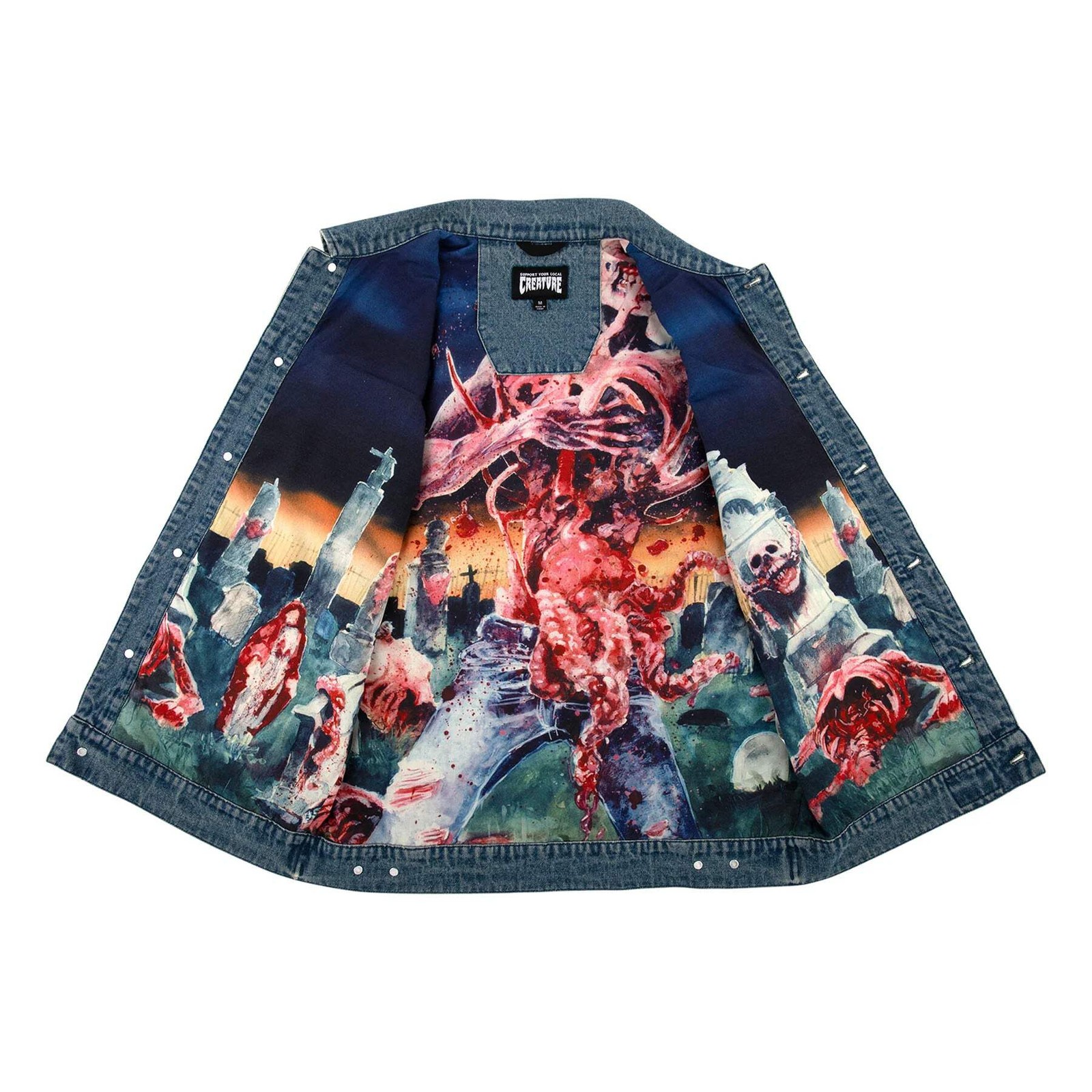Cannibal Corpse Mens Creature Denim Vest gallery