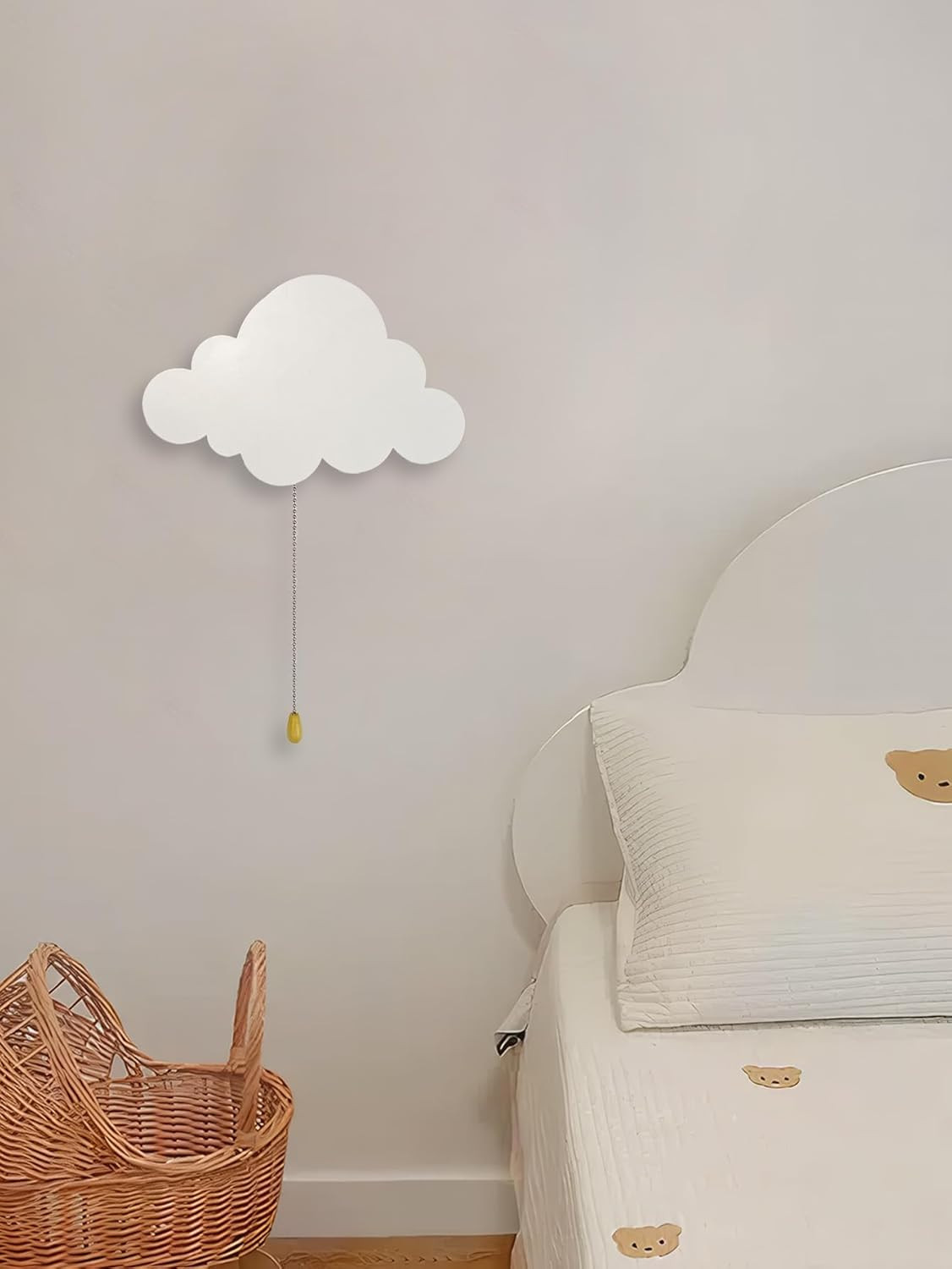 Cloud Light Battery-Operated Wall Lamp Nursery Kids Bedroom Baby Room Charging gallery