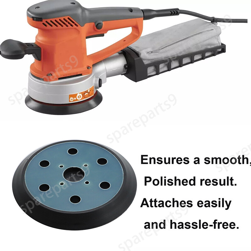 6" 6 Hole Orbit Sander Backing Pad for Ridgid R2611 Hook and Loop Sanding Pad gallery