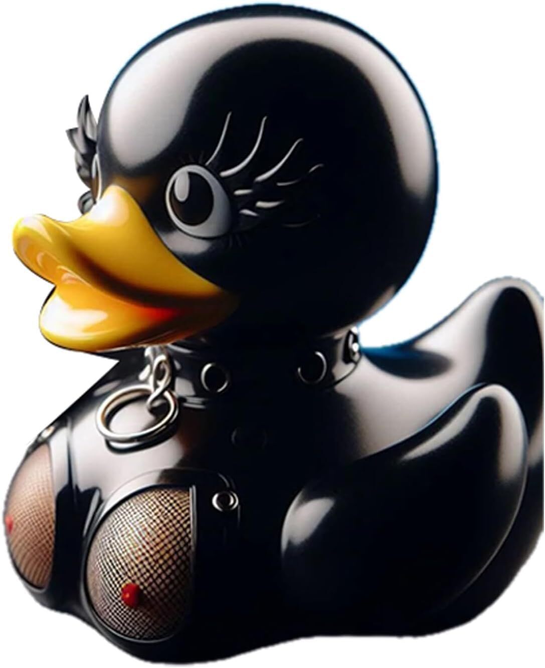 Unique Dark Rubber Duck Latex Enigma Duck Novelty Duck Gift Home Room Desk Decor gallery
