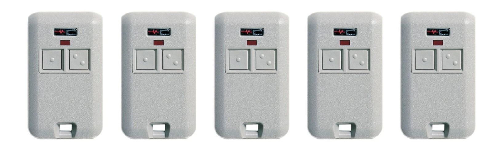 MCS308301 Comp Gate/Garage 2-Button Remote Multicode 300MHz 10 Switch 5-PACK gallery