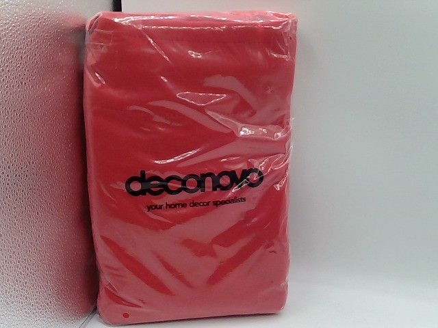Deconovo Red Solid Color Room Darkening Rod Pocket Curtain 2 Panels - 42" X 84" gallery