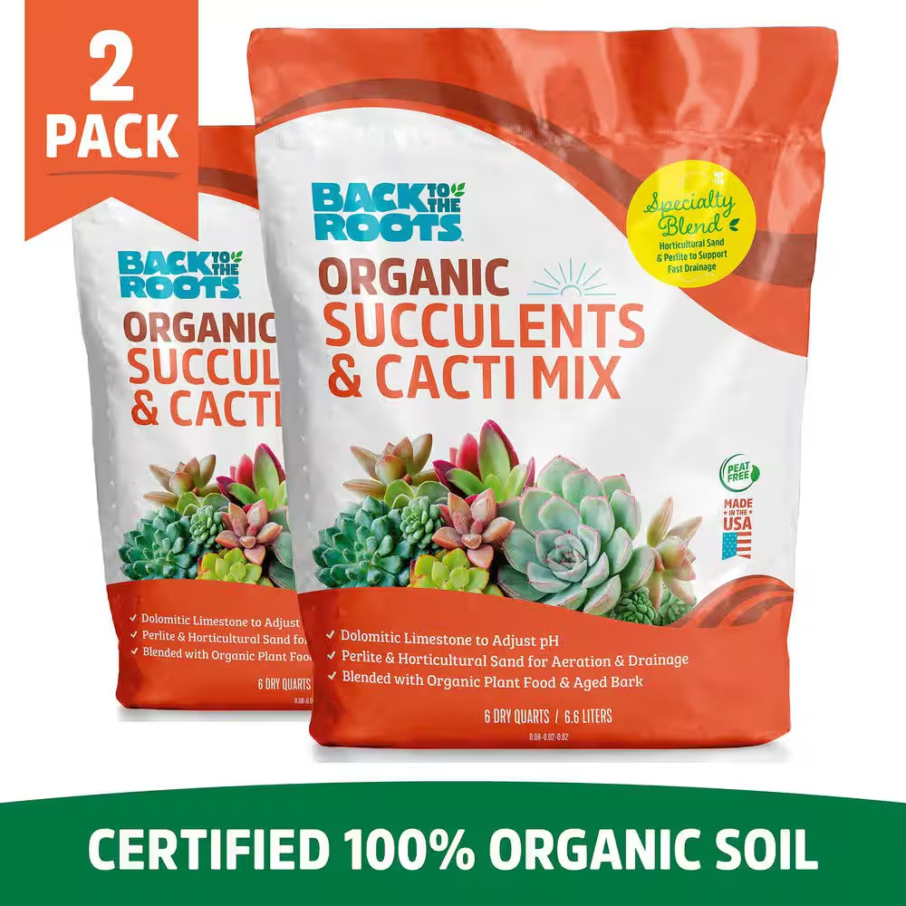 6 Qt. Organic Succulent & Cacti Mix Soil (2-Pack) gallery