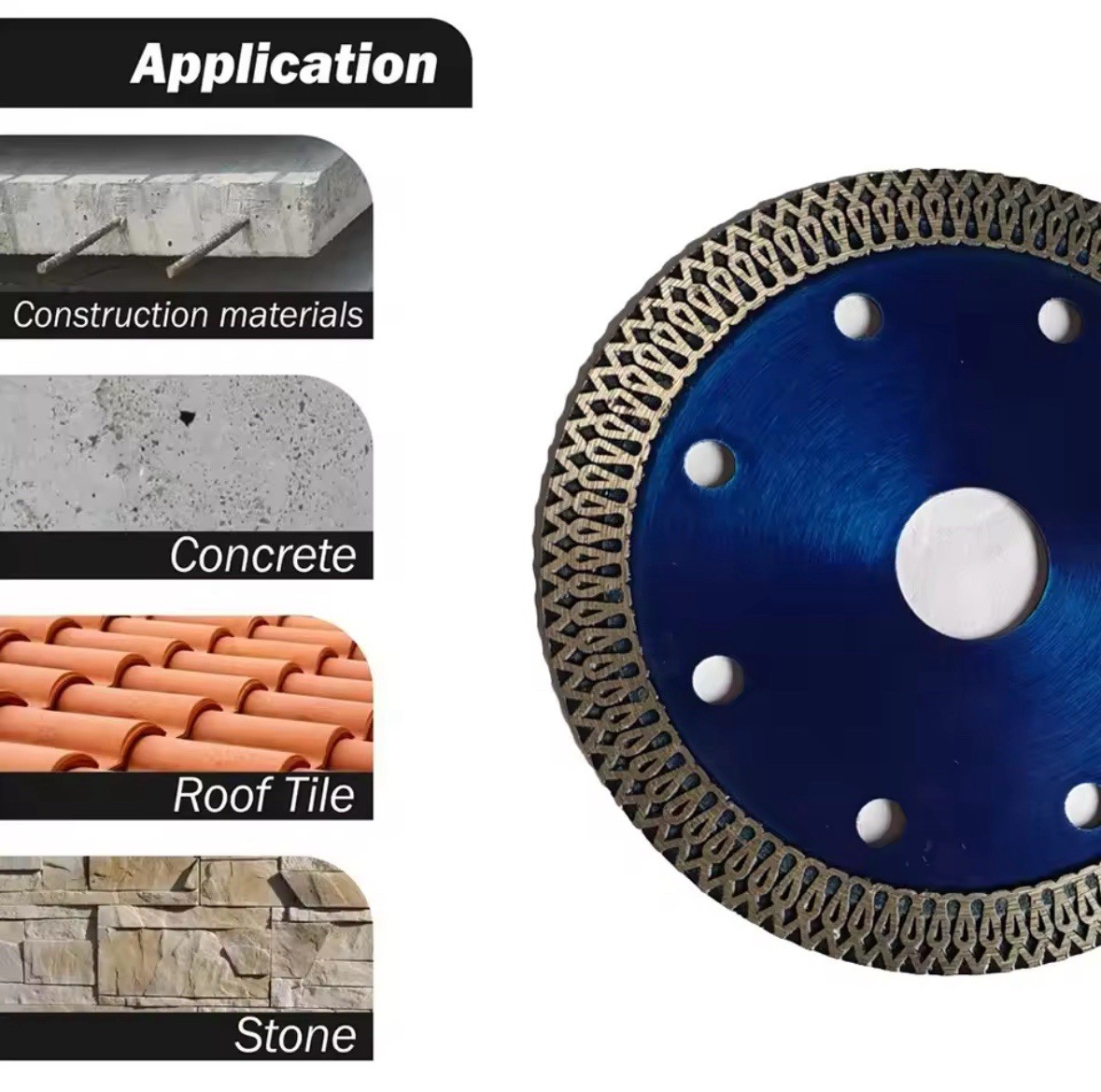 Diamond disc 125mm D20mm for ceramic marble tiles RPM 8600 MAX 80m/s gallery