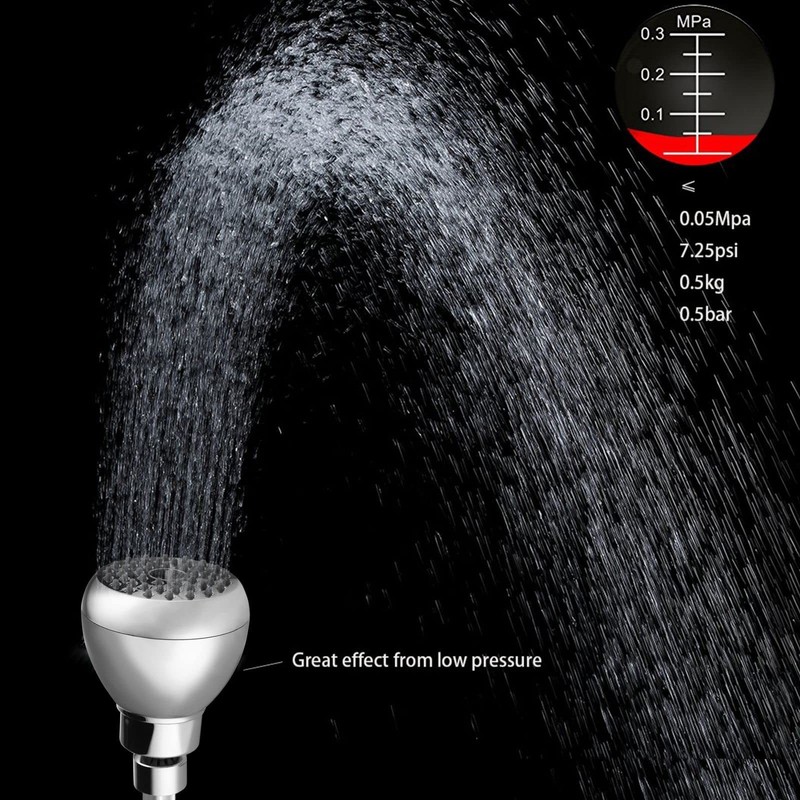 High Pressure Shower Head Powerful Bathroom Pressure Boosting Showerhead Pe... gallery