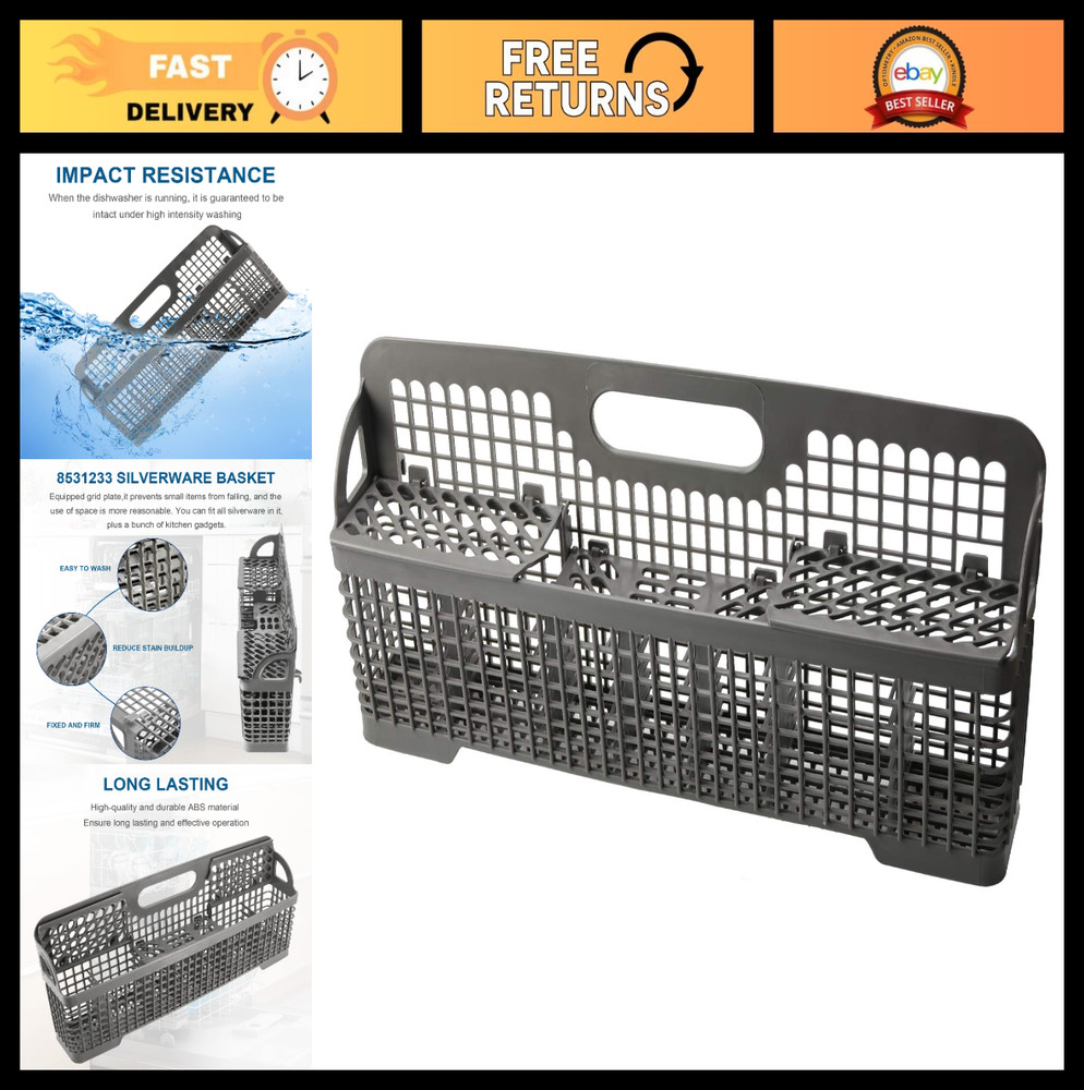 Universal Dishwasher Silverware Basket Replacement for Whirlpool & Kitchenaid -