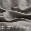 Biselina Linen Lyocell Duvet Cover Set 3 Pieces 20 Natural Flax 80 Lyocell gallery