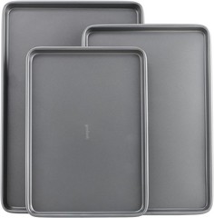 Everyday Nonstick Baking Set, 3 Pack Includes Small (13×9) Medium (15×1) and …