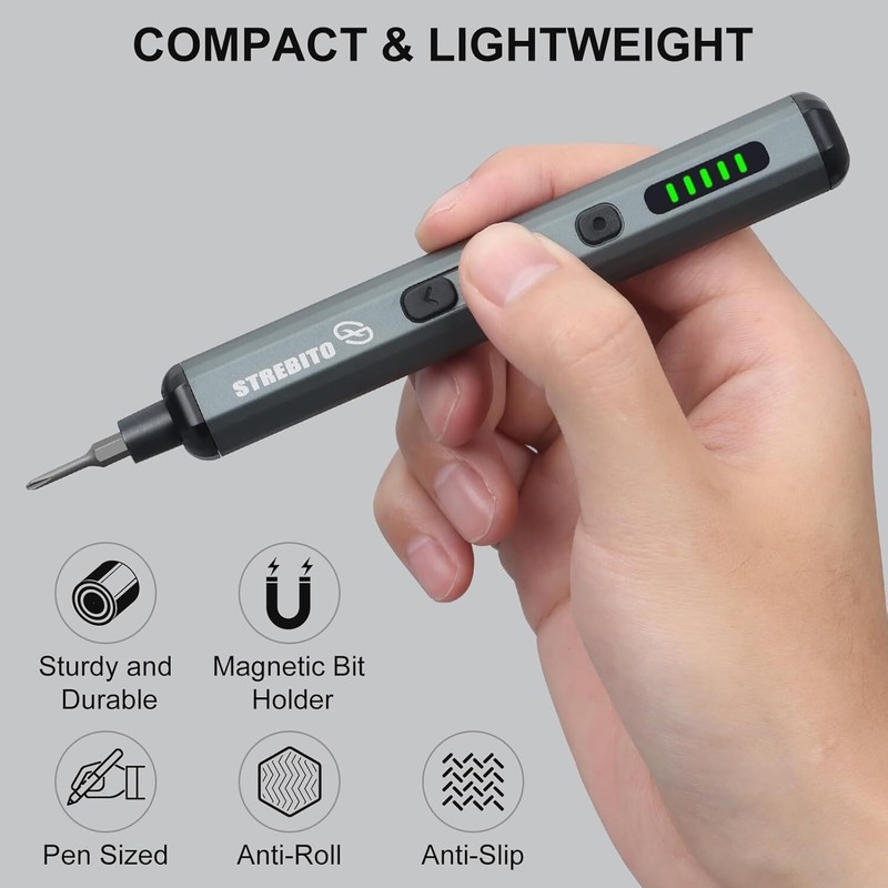 STREBITO Mini Electric Screwdriver Set, 70 in 1 Small Electric Screwdriver gallery