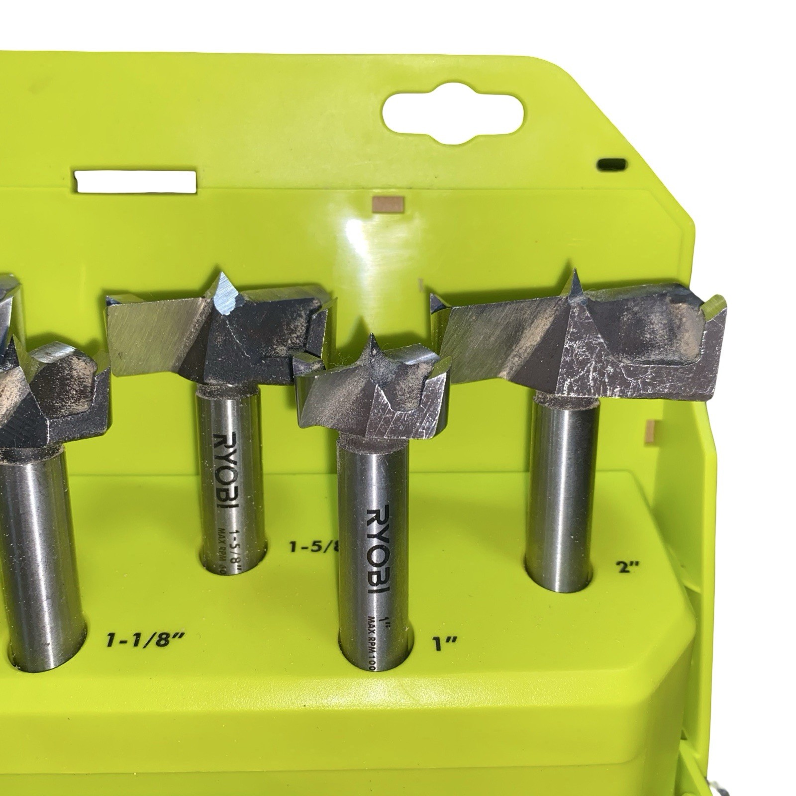 RYOBI A9FS7 Forstner Bit Set 7 Pieces With Hard Case USED gallery