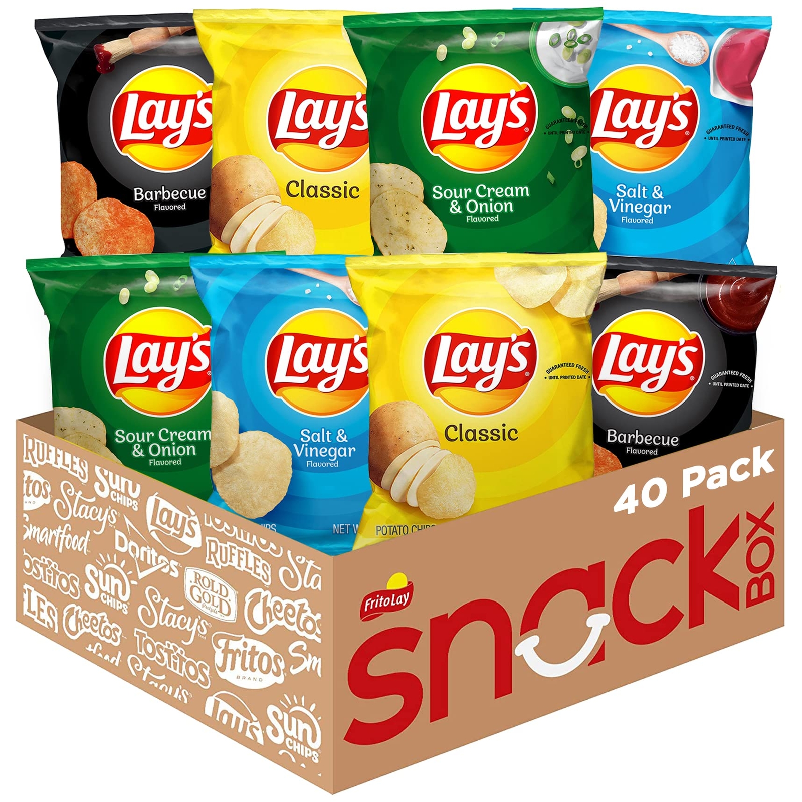 Lays Potato Chip Variety Pack 1 Ounce Pack of 40 Barbecue Classic Etc. gallery