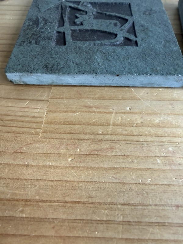 Carved Slate Stone Square Drink Coasters Set Of 2 Natural Decor Caribou gallery
