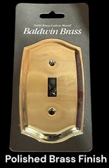 Baldwin Brass 4756-030-CD Single Switch Plate Cover Polished Brass Finish NOS