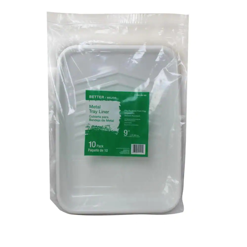 (10-Pack) 9 In. Paint Tray Liner for Metal and Plastic Roller Trays gallery