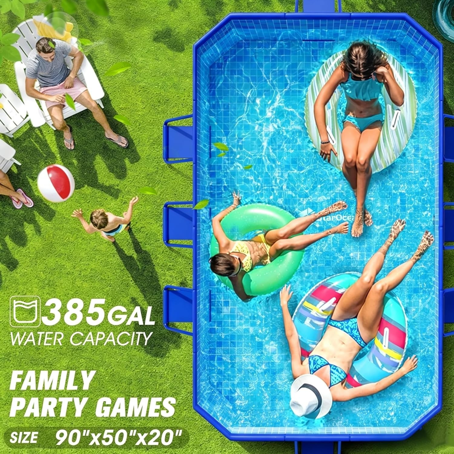 2026 Large Foldable Pool,Non-Inflatable Swimming Pool for Kid,Adult Collapsible gallery