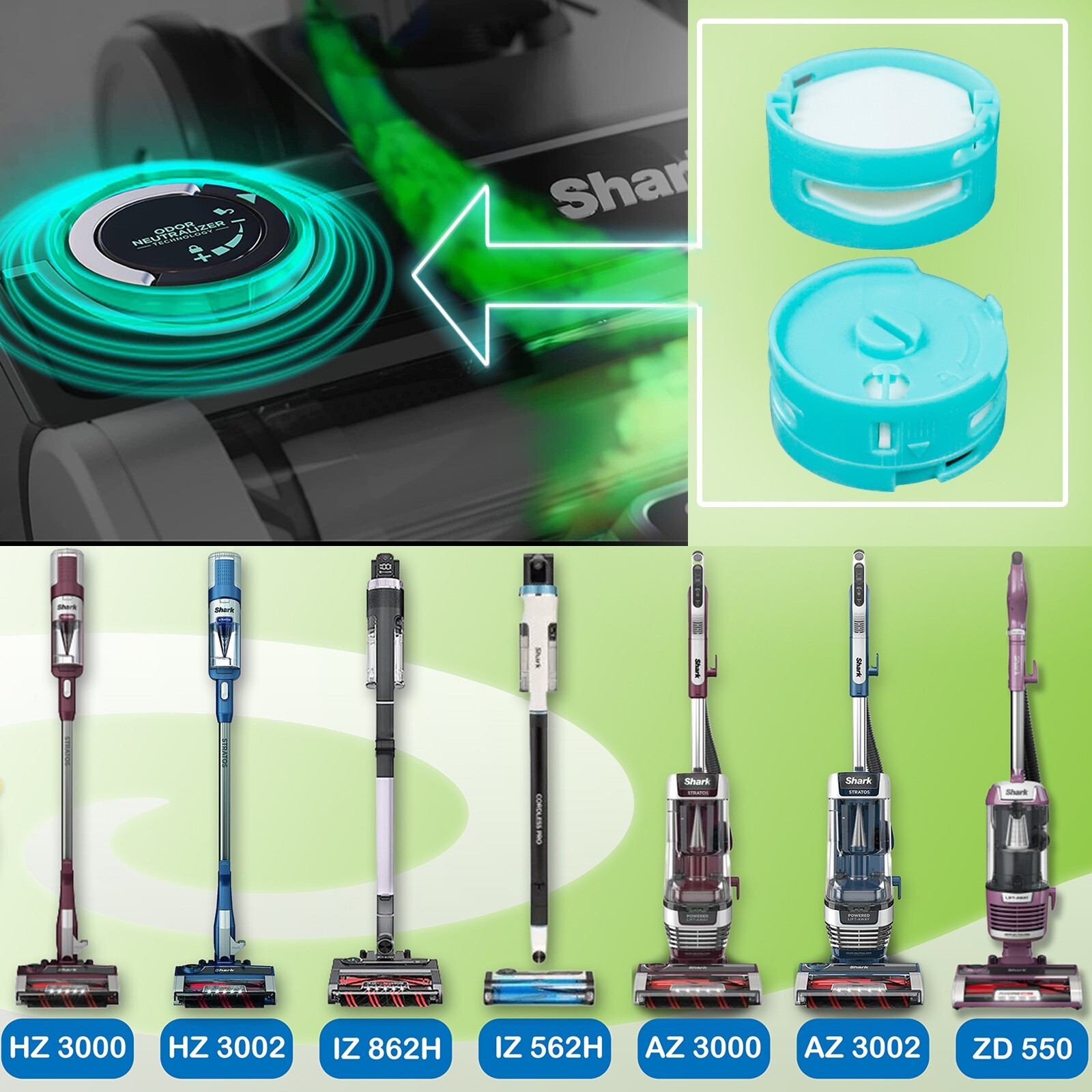 Replacement Cartridges for Shark AZ3000 AZ3002 HZ3000 HZ3002 IZ862H IZ562H ZD550 gallery
