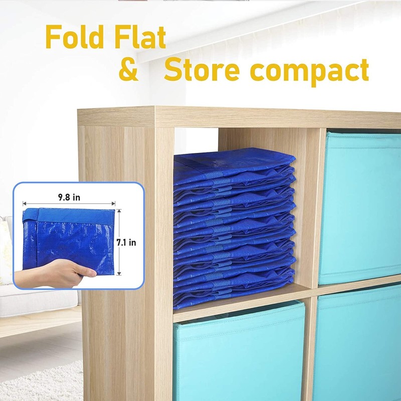 16 Pack Extra Large Moving Bags with Zippers & Carrying Handles, Heavy-Duty Stor gallery