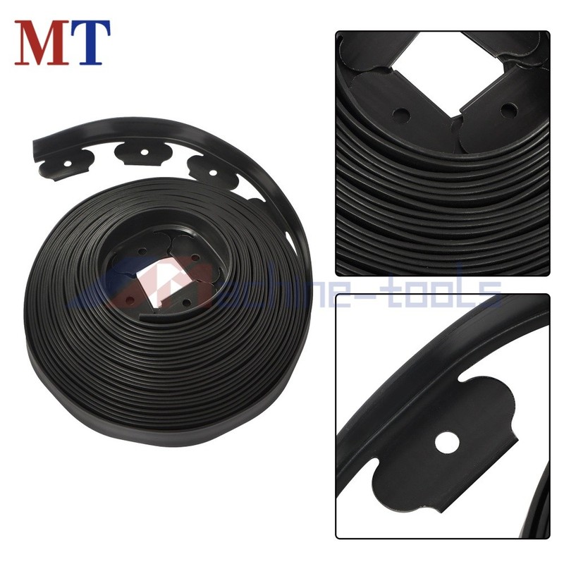 60FT Easy Flex L-Shaped No-Dig Landscape Edging 1.5" With 24 Anchoring Spikes gallery