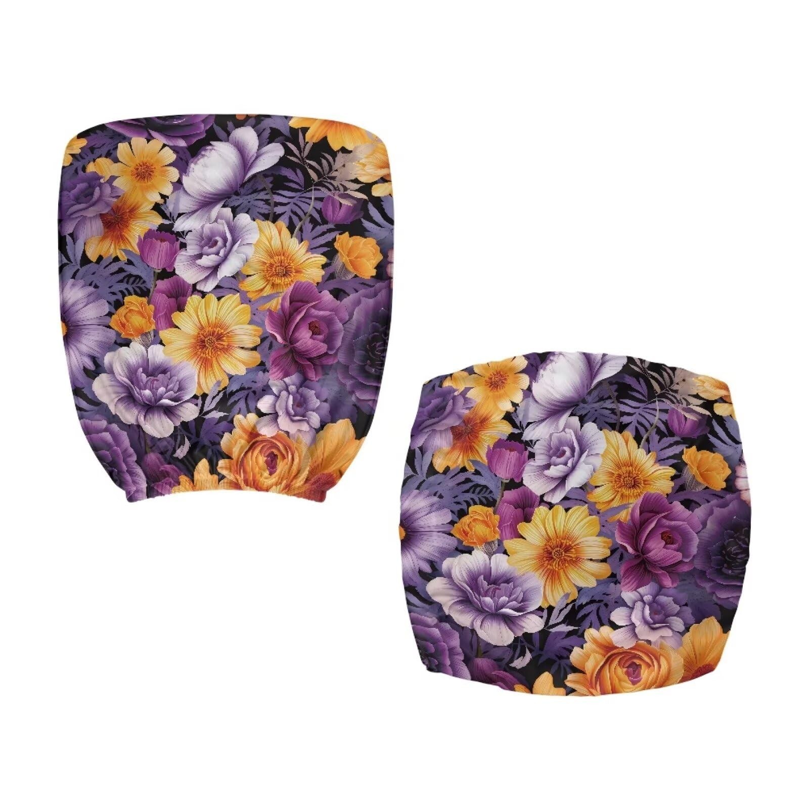 Office Chair Cover Waterproof Stretchable 14-17in Backrest - Purple Flower gallery