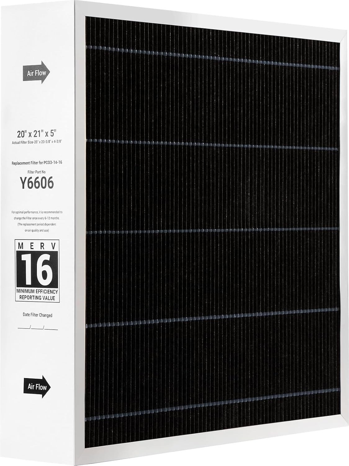 Y6606 MERV16 Replacement 20x21x5 Inch for Lennox PureAir PCO3-14-16 Air Purifier gallery