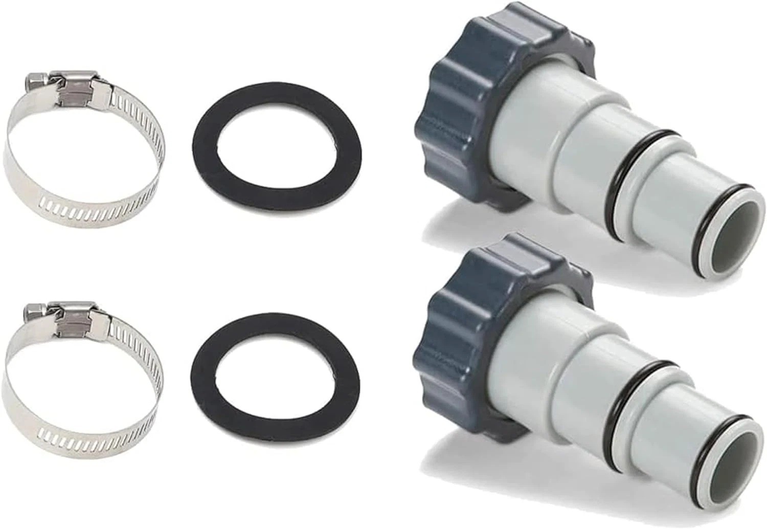 Tongass (2-Pack) Replacement Threaded to Clamp Style Hose Adapter for Intex Pool gallery