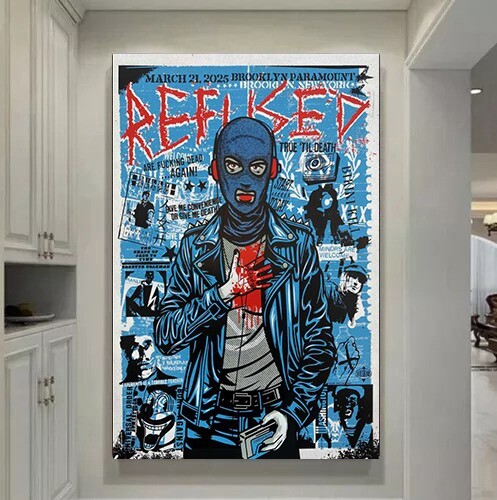 NEW!!! Refused Brooklyn Paramount in Brooklyn NY Mar 21 2025 Tour Poster gallery