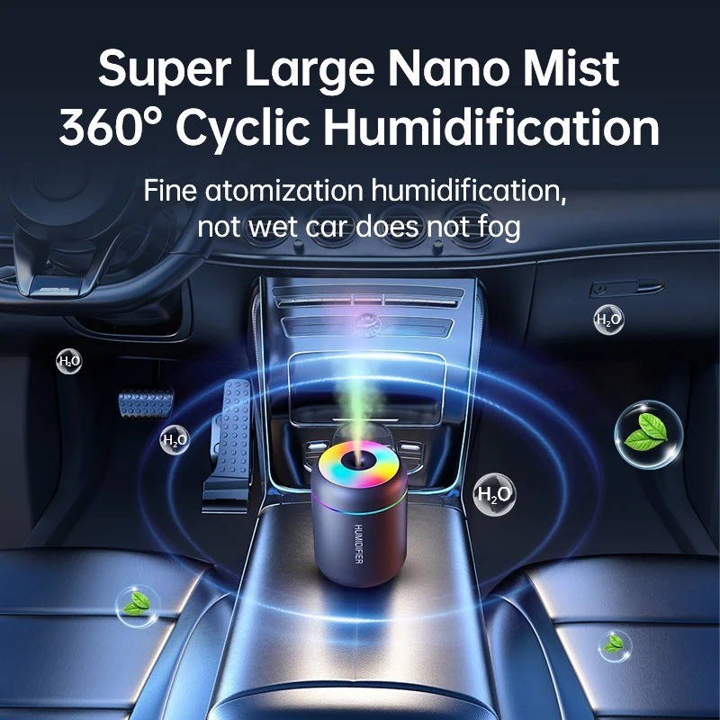 180ML Mini USB Air Humidifier Essential Oil Aroma Diffuser LED Mist Home Car USA gallery
