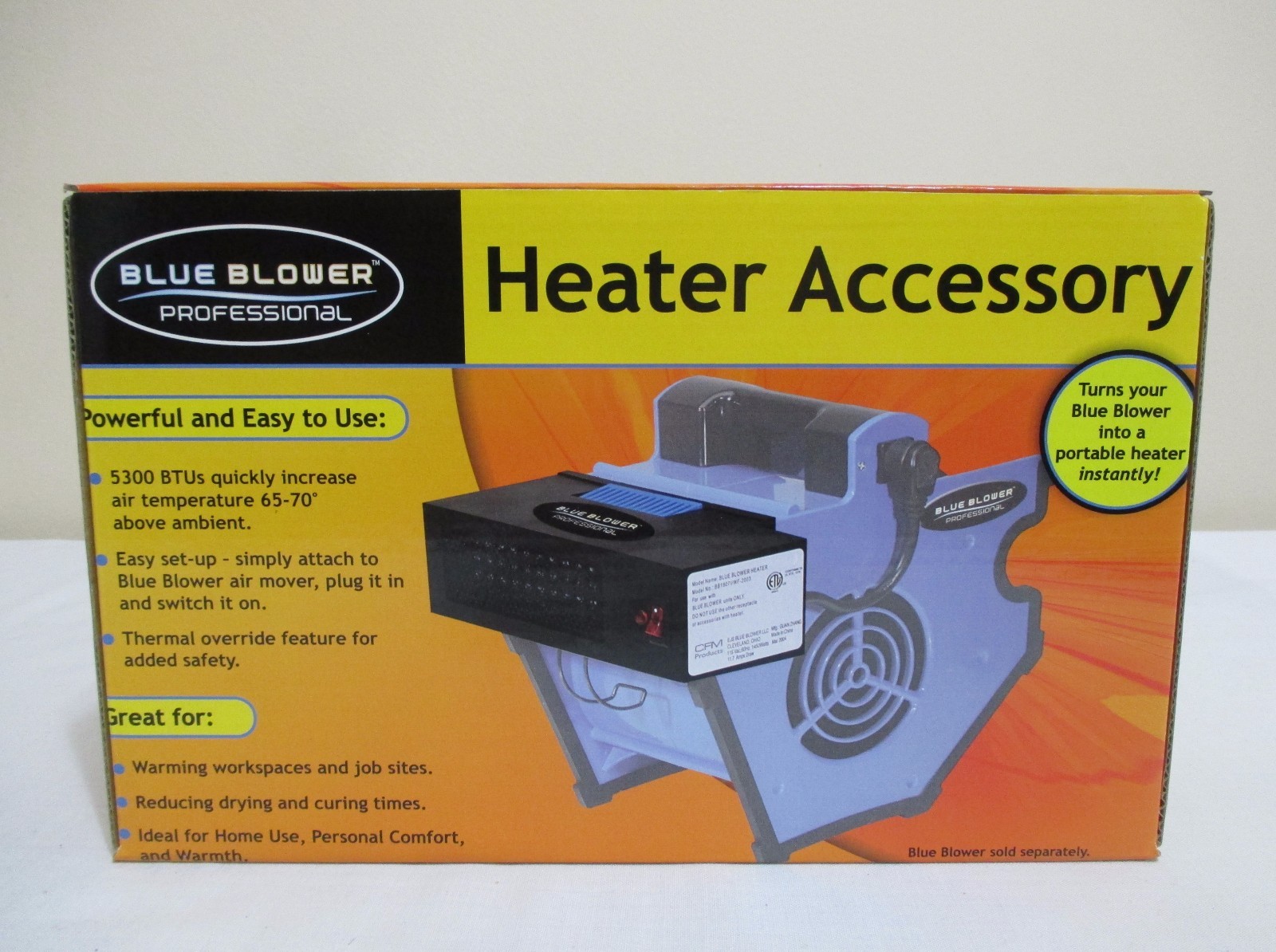 NEW BLUE BLOWER PROFESSIONAL HEATER ACCESSORY ATTACHMENT FITS BB3000N BB3000i gallery