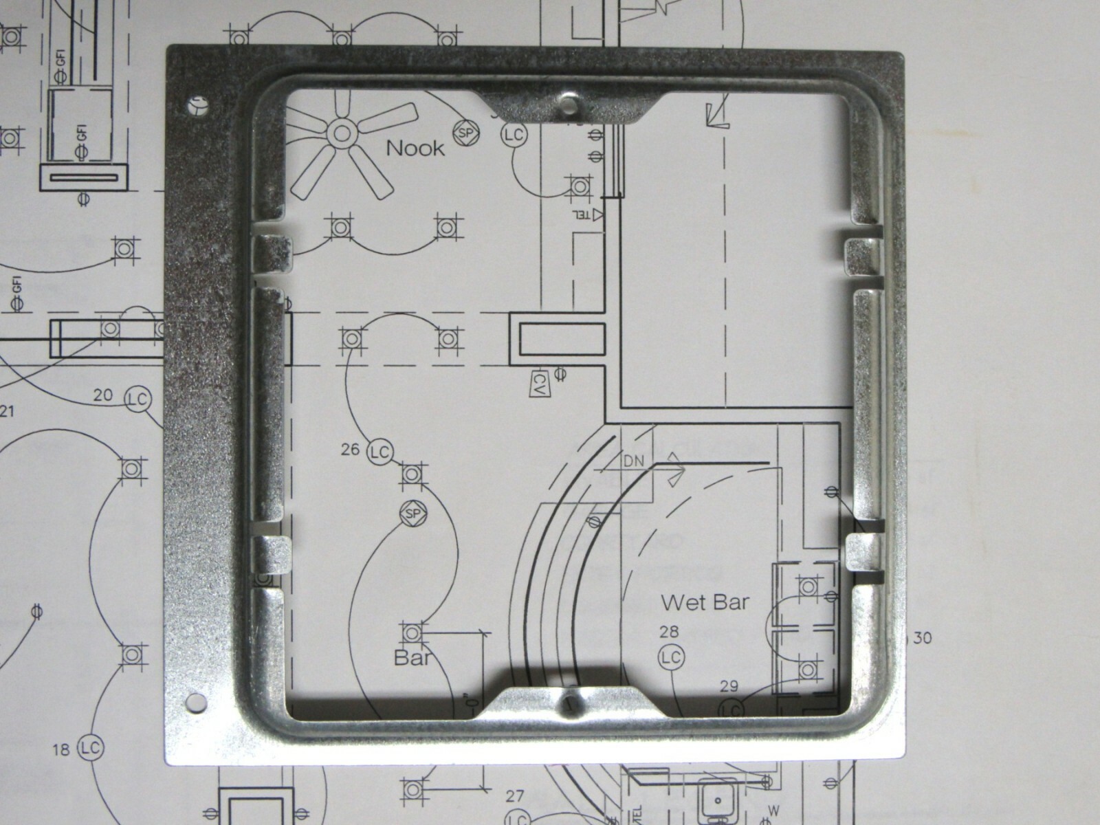 (1) DMC1HR Intercom Rough-in Ring M&S DMC4RS, DMC1RS gallery