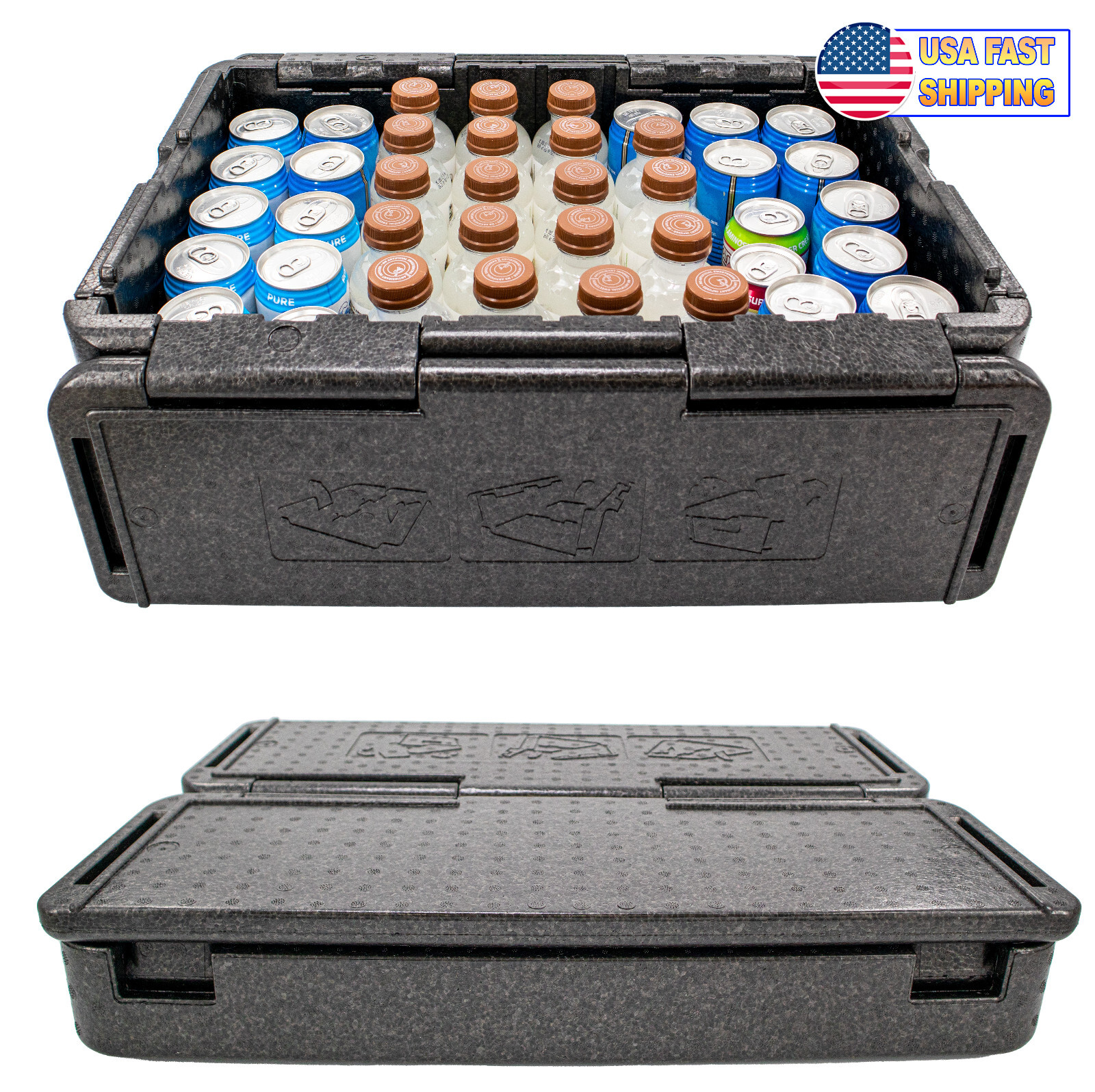 Cooling Chilling Collapsible Cooler Chest Box Insulate Iceless Foldable Portable gallery