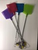 2 PK FLY SWATTER, METAL HANDLE, 4”x 4” FACE, HEAVY DUTY, 4 COLORS gallery