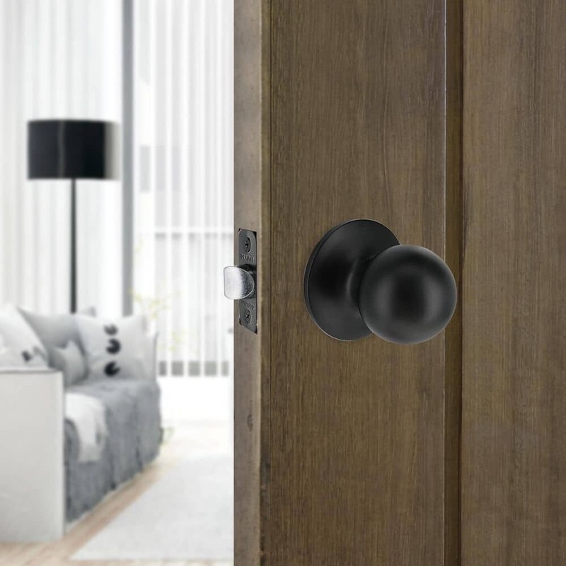 Defiant Saturn Black Adjustable Backset Hall/Closet Passage Door Knob 32T3X930B gallery