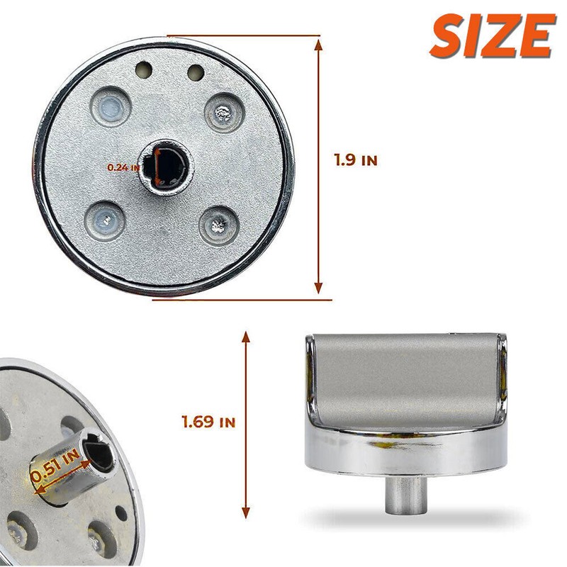 5 Pcs W10594481 Stove Control Knobs OEM For Whirlpool WCG97 WPW10594481 USA gallery