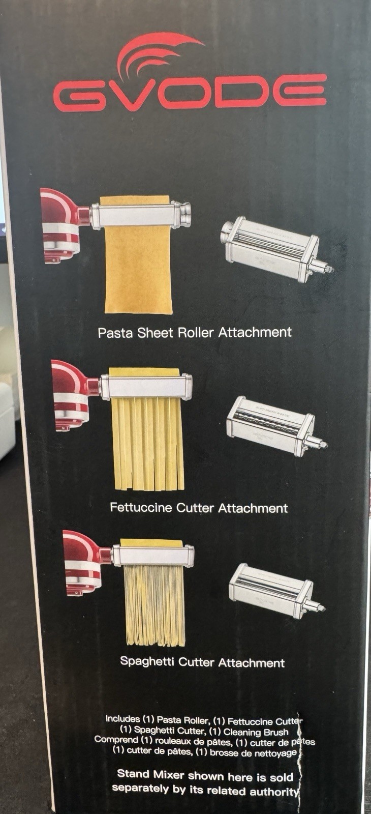 Gvode Pasta Attachment for KitchenAid Stand Mixer Stainless Steel Pasta Maker gallery