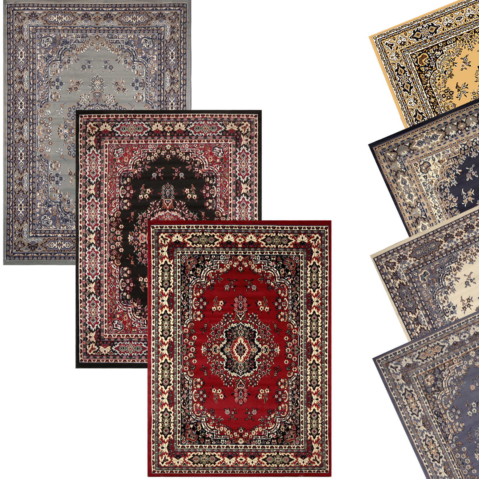 Traditional Oriental Medallion Area Rug Persien Style Carpet Runner Mat AllSizes gallery