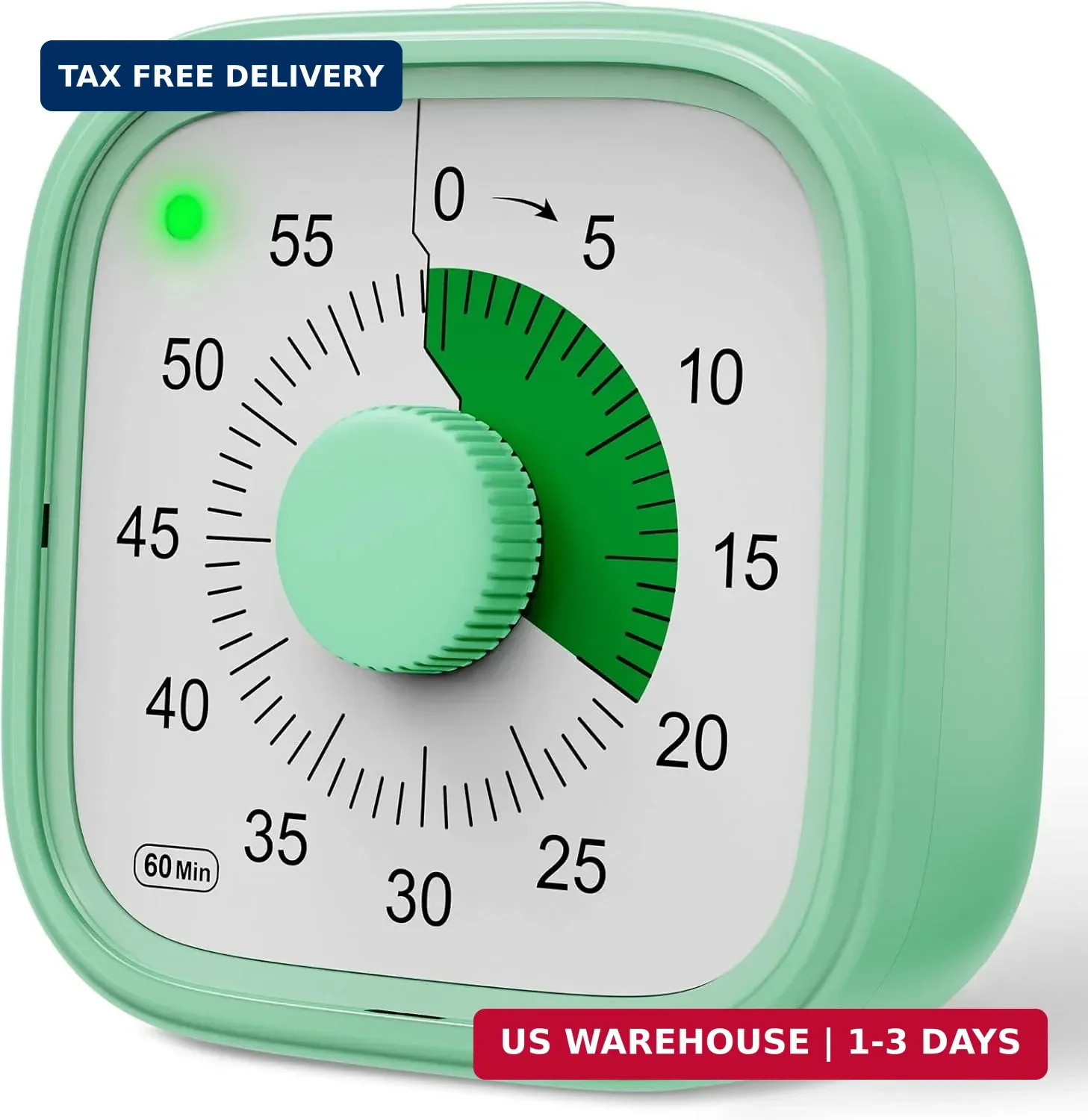 Visual Timer, Pomodoro Timers for Kids Adults, 60-Minute Countdown Desk Timer fo gallery
