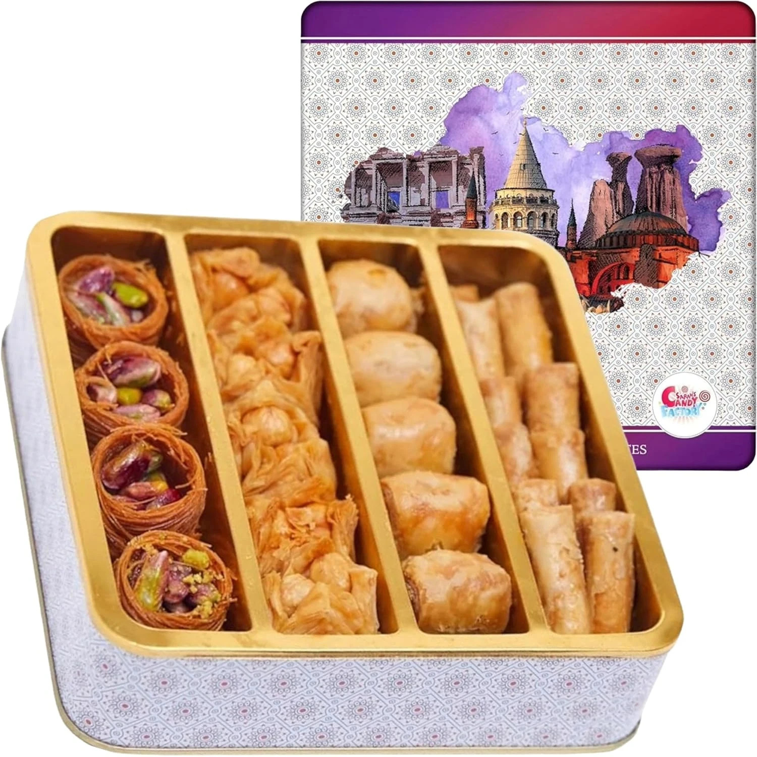 Premium Baklava Pastry Gift Box Traditional Turkish Desserts 250G Halal Treats gallery