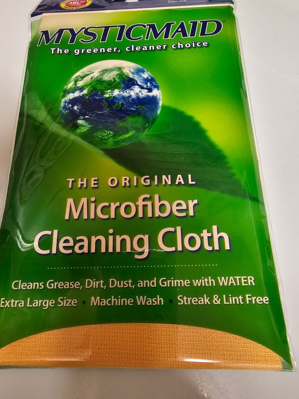 Mystic Maid Microfiber Cleaning Cloths Eco Friendly Gold and Teal(2 pk) G718KC-T gallery
