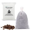 Fenshine 100Pcs Large Tea Bag - 4" x 6" 100pcs Non-Woven Fabrics, White gallery