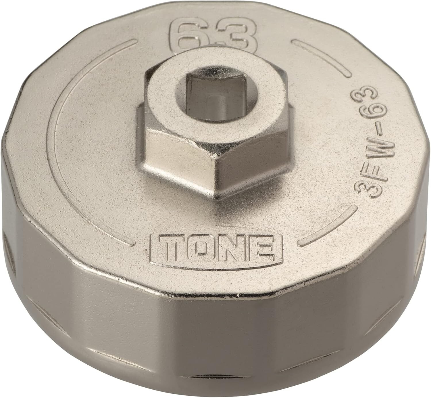 NEW TONE Oil Filter Wrench (Cup-shaped) 3FW-63 Insertion Angle gallery