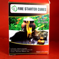 Charcoal Fire Starter Cubes Emergency Fireplace BBQ Grill wood dust and methanol