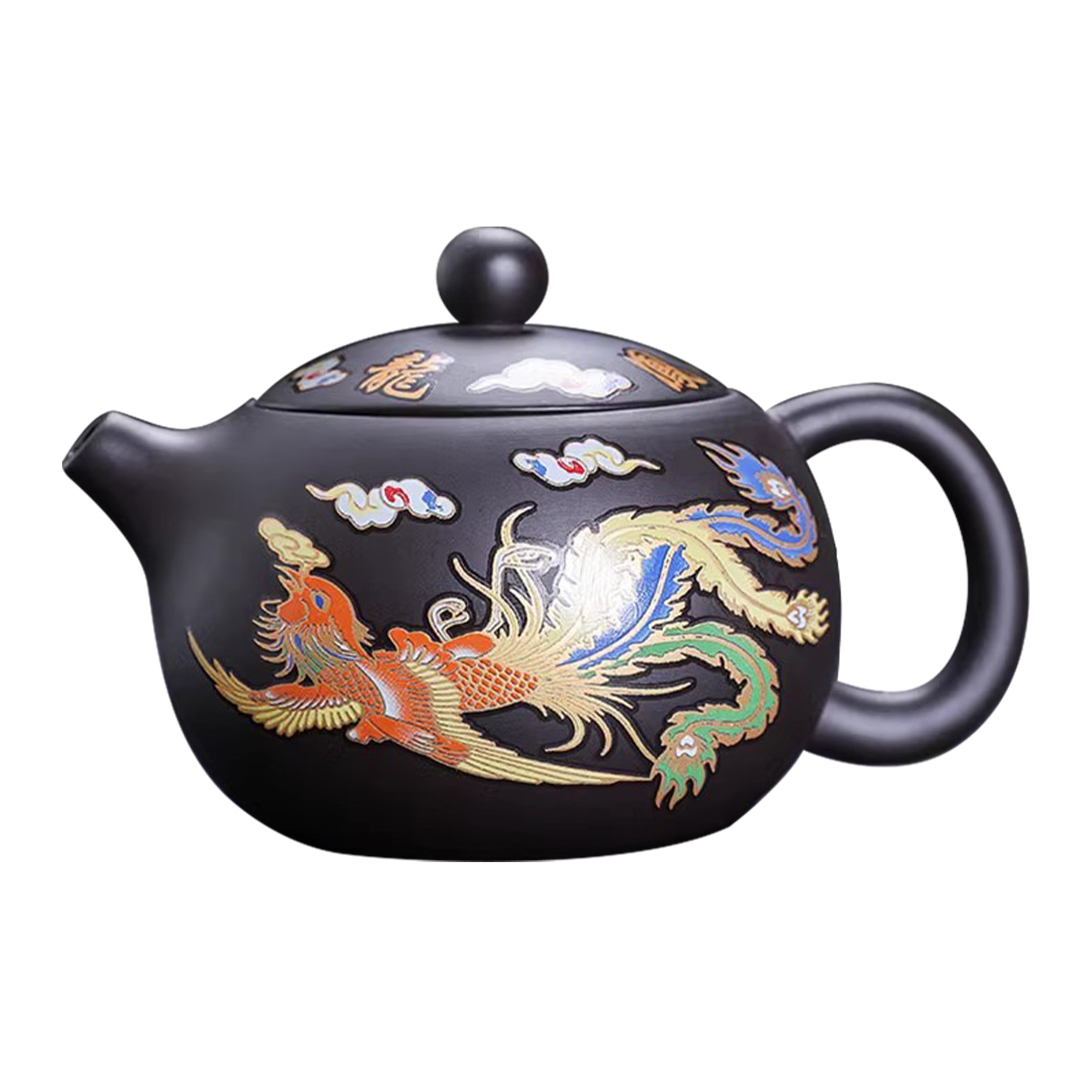 Color Changing Teapot Zisha Chinese Dragon Phoenix Teapot Purple Sands Teapot gallery