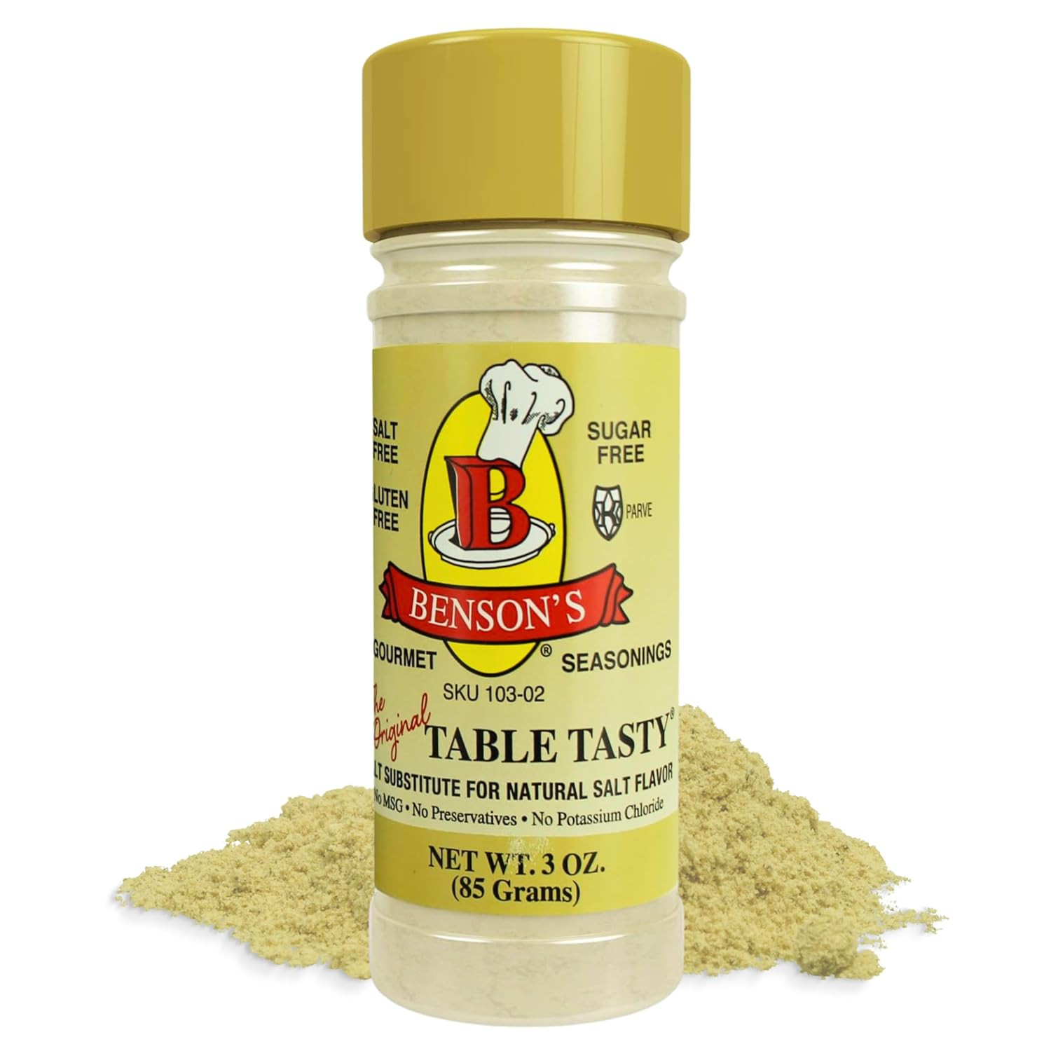 Benson’S - Table Tasty Salt Substitute, Salt-Free Gourmet Popcorn Seasoning, No gallery