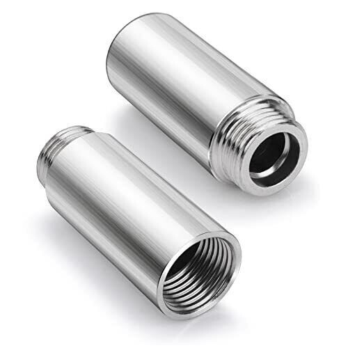 Shower Head Extension Pipe 2 Pcs Stainless Steel Bathroom Shower Extension Arm gallery