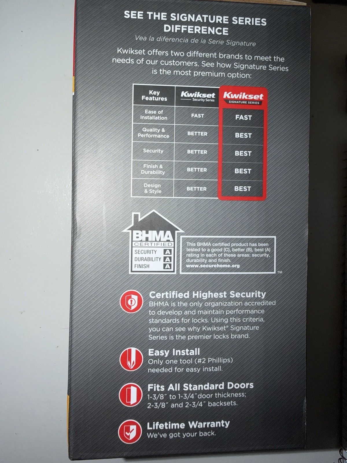 Kwikset Midtown Modern Exterior Keyed Front Entry Deadbolt Lock Matte Black NEW gallery