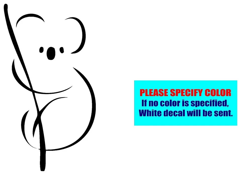 Koala Bear #082 Vinyl Decal Sticker Car Truck Window Bumper Boat Various Sizes gallery