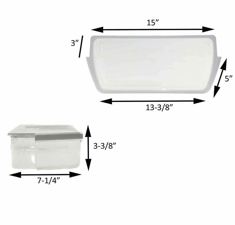 Whirlpool Refrigerator Bin 2179575 for Models ED5FHEXNQ00, GS6SHAXLB02, and GD5S gallery