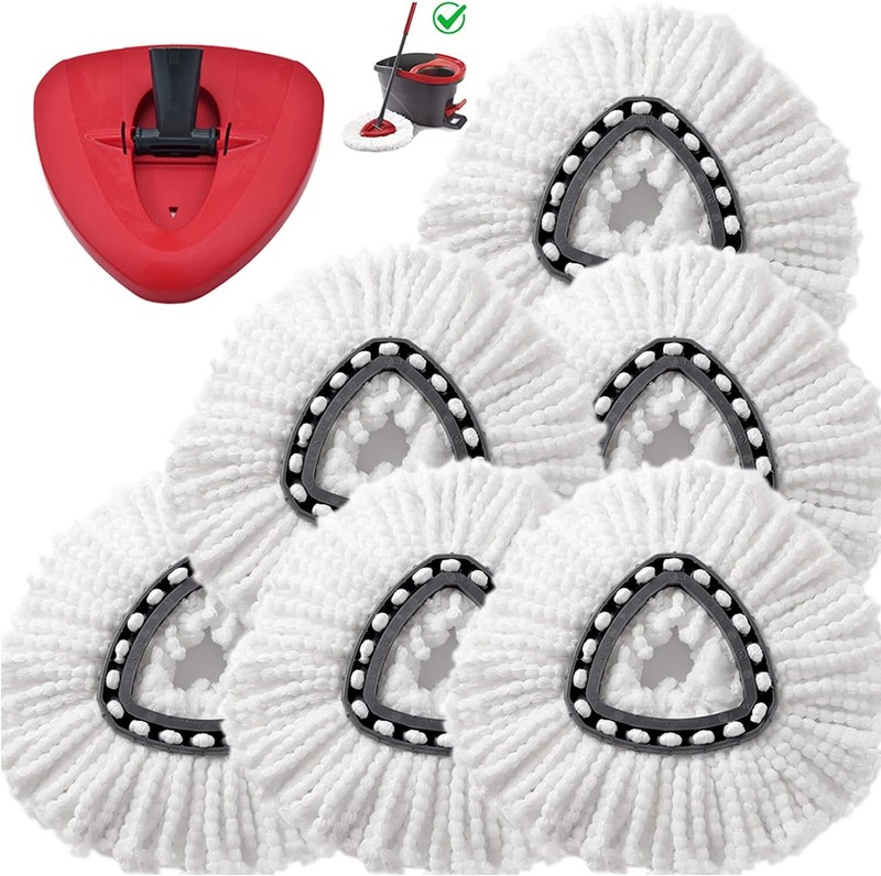 1-12 Pcs Replacement Microfiber Mop HEAD For O-Cedar Spin Mop Refills Easy Clean gallery
