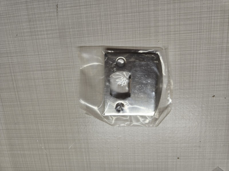 Emtek 86086 US15 Solid Brass Extended Lip Strike - Satin Nickel Square Corner gallery